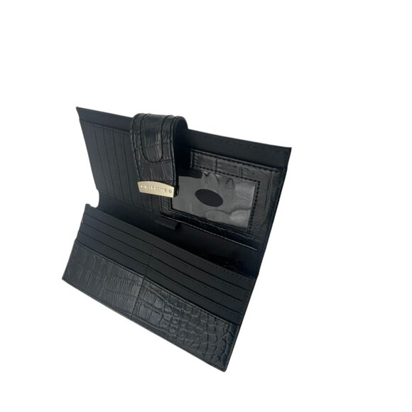 Liz Claiborne Faux Alligator Wallet - Black - Picture 7 of 8